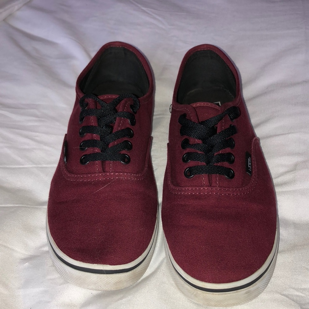 Maroon vans